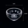 Tigela de óleo essencial para beleza, tigela de vidro de cristal transparente, tigela para misturar máscaras, conjunto de spa, suprimentos e ferramentas para salão de beleza