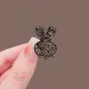 Presilha de Garra Mini Brilhante com Garra de Diamante Estilo Coreano, Piranha Pequena Delicada com Strass para Mechas, Presilha Lateral de Princesa para Mulheres com Pérolas
