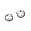 Pendientes de Aguja Plateada para Mujer, Pendientes de Lujo Ligero de Gama Alta con Sentido del Diseño, Pendientes Largos de Nicho para Rostros Cuadrados y Redondos, Pendientes de Aro Exagerados, Venta al por Mayor