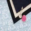 [Nuevo Yuchang] vestido vestido brocado algodón a cuadros flor pequeña tela de encaje no elástica tela de ropa coreana