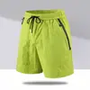 Shorts de Verão Masculino Seda de Gelo Fino Secagem Rápida Calças Casuais para Homens e Mulheres Moda Esportiva Solto Respirável Cinco Pontos Areia