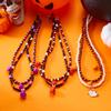 Collares Superpuestos de Halloween Estilo Transfronterizo Europeo y Americano Nuevo Estilo Superpuesto de Contraste de Color Estilo Maligno Collar con Colgante de Fantasma Calavera