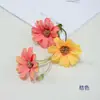 Cadena de flores de crisantemo orquídea saltarina flor artificial de simulación horquilla DIY corona accesorios para ropa arreglo floral de boda accesorios para fotografía flores decorativas
