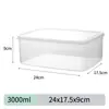 Caja de Almacenamiento para Refrigerador de Plástico Doméstico para Verduras y Frutas Sellada Caja de Almacenamiento de Grado Alimenticio para Refrigerador