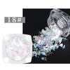 Pegatinas de Cristal para Uñas Fragmentos de Colores Estilo Celebridad de Internet Irregulares Iridiscentes Aurora Decoraciones de Papel Brillantes