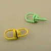 Anillos de Resorte Pintados de Colores, Llaveros Metálicos Grandes de Figura de Ocho, Accesorios para Joyería DIY, Conectores Giratorios al por Mayor