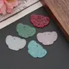 Colgante de mariposa hueca de resina azul verdoso hielo gota de agua joyería al por mayor accesorios de joyería accesorios hechos a mano