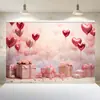 2025 Nuevo Fondo de Tela para Fiesta del Día de San Valentín Banner de Decoración para Propuesta de Boda Fondo Fotográfico de Aniversario de Boda