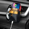 Bolsa de Almacenamiento para Rejilla de Aire de Coche Caja Organizadora de Coche Bolsa Colgante de Almacenamiento Bolsa para Artículos Varios de Coche Suministros Creativos para Decoración de Interiores de Coche