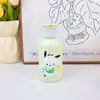 Botella Vacía de Champú Macaron Linda 300ml Botella con Dispensador para Loción Corporal Gel de Ducha Infantil de Dibujos Animados Subpaquete