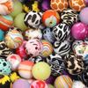Contas de silicone coloridas transferência de água contas de natal faça você mesmo caneta de corda pulseira colar acessórios de joias com contas