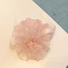 Nuevo 2024 anillo para el cabello de flor de camelia de organza, super hada, flor de hilo de malla, sensación superior, flor mori, anillo para el cabello
