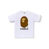 260g Marca de Moda Venta al por Mayor Transfronteriza Camiseta Pesada Bape Cabeza de Mono Tiburón