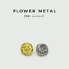 Botones Metálicos Florales Sencillos para Camisa, Botones para Cárdigan de Gasa, Botones para Suéter de Punto, Botones para Abrigo