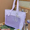 Bolsa Ita Transparente de Estilo Japonés, Nueva Tendencia, Alta Apariencia, Fresca y Dulce, para Niñas, Bolso Tote Ligero de Gran Capacidad