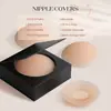 Cubretetinas populares, anti-bultos, parches para pezones de silicona sólida hipoalergénicos, impermeables, resistentes al sudor, invisibles, sin costuras, finos cubretetinas