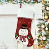 Novo Quente Transfronteiriço Decorações de Natal Bordado Meias de Natal Saco de Presente Pingente de Decoração de Natal Atacado