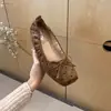 Bailarinas de lunares estilo coreano para aumentar la altura con lazo, modelo nuevo de moda 2026, zapatos de suela blanda estilo hada suave