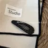 Grampo de cabelo BB de tecido retrô com bolinhas pequenas estilo coreano, grampo de cabelo oval gota d'água, grampo para franja da testa, grampo para franja lateral, prendedor de cabelo para mulheres