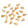 Dijes para Colgantes de Corazón, Flor, Animal, Estrella, Hoja, Pimienta, Hechos por Ti Mismo, Acero Inoxidable Chapado en Oro Real Ecológico, Joyería