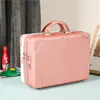 Bolsa Pequena Caixa de Maquiagem para Bagagem de Mão 14 polegadas Caixa Fofa com Senha Leve Mini Caixa de Armazenamento Feminina Personalizada Atacado