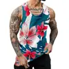 Directo de Fábrica Transfronterizo Nuevo Chaleco sin Mangas para Hombre Casual Holgado Talla Grande Estampado Digital 3D