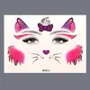 Colorido Lindo Mariposa Niños Niñas Rendimiento Pegatinas Pintura Facial Mariposa Soñadora Pegatinas Tatuaje Esquinas de los Ojos
