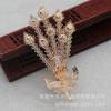 Accesorios de Joyería de Cobre que Conservan el Color Hechos a Mano DIY Colgante Chapado Colgante 90*42mm Pasador de Pelo de Fénix Corona de Pelo Antigua B2631