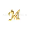 Llavero de Metal con Diamantes Creativos de 26 Letras Colgante para Bolso Collar Simple con Colgante de Letra Accesorios de Bricolaje Venta al por Mayor
