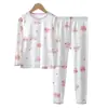 Conjunto de Ropa Interior de Algodón para Niños, Tops y Pantalones de Otoño para Niños y Niñas, Ropa Interior Base para Bebé Amigable con la Piel y Transpirable para Primavera y Otoño al por Mayor