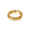 Anillo de acero inoxidable con textura de pitón espiral personalizada Corea Dongdaemun clásico anillo con patrón irregular punto