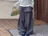 Conjunto Informal con Sudadera con Capucha a Rayas para Niñas Primavera y Otoño 2026 Nuevo Estilo para Niñas Grandes Pantalones Anchos que Cubren el Trasero