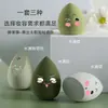 Esponja de Maquiagem Verde Matcha em Estoque, Uso Duplo para Aplicação Seca e Úmida, Não Absorvente de Pó, Ultra Macia em Formato de Gota, Atacado