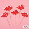 Acessórios de Decoração de Bolo Desenho Animado Anime Naruto Nezha Nuvem de Fogo Toppers para Sobremesas Assadas para Crianças