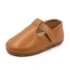 Zapatos de Cuero Nuevos para Niños Primavera y Otoño, Forma de T, Suela Suave, Zapatos para Niños, Estilo Coreano, Transpirables, Zapatos para Bebés, Dropshipping