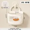 Cesta colgante pequeña multifuncional para inodoro, baño, residuos, lavado de toallas, cesta de almacenamiento para cocina, dormitorio, mesita de noche, cesta colgante de pared