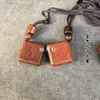Talisman da Montanha Longhu Madeira de Jujuba Natural Atingida por Raio Amuleto de Luz Dourada Colar com Pingente de Cinábrio Chaveiro
