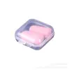Caja de Tapones para los Oídos de Plástico Joyería Conectada para Tapones para los Oídos Empaque Caja Cuadrada Pequeña Decorativa Transparente Caja de Almacenamiento de Plástico PP Caja Pequeña
