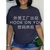 [Camiseta de Algodón Talla Europea] Camiseta Lisa de Color Sólido Lista para Usar de Manga Corta para Mujer Cuello Redondo Clase Regular Uniforme Logo Impreso Verde Militar