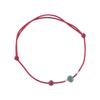 Pulsera de Plata de Ley 925 con Pez Pequeño, Gato, Jade y Cordón Rojo para Mujer, Simple, Tejida a Mano, Linda, Dulce, B3303