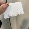 Exquisitos y Pequeños Aretes Geométricos Cuadrados Simples de Perlas para Mujeres Dulces y Gentiles Damas y Damas Elegantes Aretes de Alta Gama