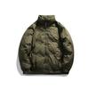 Chaqueta acolchada de algodón estilo piloto retro de invierno para hombre, chaqueta acolchada de algodón con cuello alto, chaqueta acolchada de algodón holgada informal para hombre