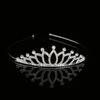 Nova princesa strass crianças coroa liga de cabelo banda meninas dança estéreo bebê aniversário acessórios de cabelo com diamante atacado