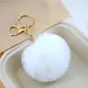 Colgante de bola de pelo de imitación de conejo rex de 8 cm, llavero de bola de pelo, colgante para ropa, equipaje, coche, accesorios de joyería DIY