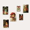 Natal Retrô 10 Cartões Decorativos Cartão Postal de Parede Quarto Sala de Estar Pintura Decorativa para Quarto