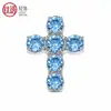 Aleación de Titanio F136 Colorido Clavo para Cartílago Auricular Cruzado Clavo para Labio con Circonita 5A Joyería Versátil para Piercing Corporal Venta al por Mayor