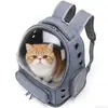 Mochila Transportadora para Gatos Cápsula Espacial Transparente Doble Hombro Bolsa de Viaje para Perros y Gatos Estilo Coche Bolsa Pequeña de Viaje para Mascotas