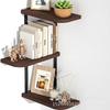 Estante de pared para flores, estante de almacenamiento para plantas, hierro, multicapa, decoración creativa, simple, moderno, estante de partición montado en la pared, estante de almacenamiento
