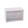 Caja de almacenamiento de escritorio minimalista para sala de estar, seis compartimentos, multi-compartimentos, tipo cajón, caja de escritorio para documentos, caja de almacenamiento a prueba de polvo multicolor