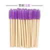 Atacado Haste de Bambu Descartável Pincel para Cílios Portátil Cerdas de Nylon Pincel Cosmético para Cílios Modelador de Cílios Pincel para Sobrancelhas Pente para Sobrancelhas